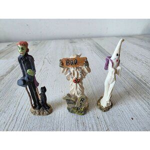 Mini pencil ghost Frankenstein village tombstone cat pumpkin people decor